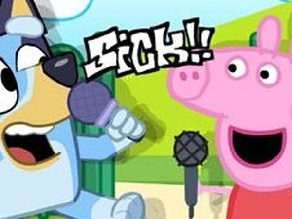 FNF Bluey Vs Peppa Pig Online Game