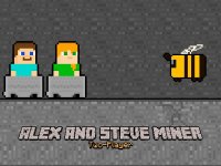 Alex and Steve Miner Two Player Online Game