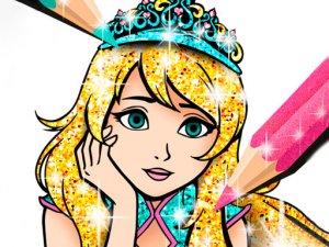 Princess Coloring Book Glitter Online Game