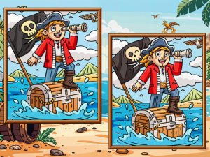 Pirates Find The Diffs Online Puzzle Game