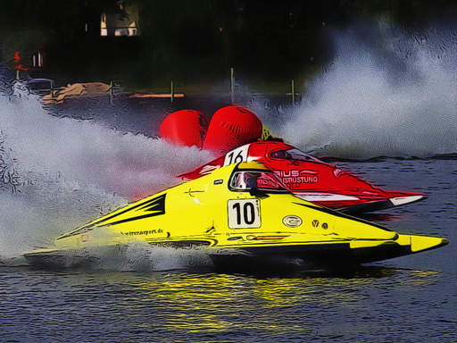Motor Racing Boat Jigsaw Puzzle Game