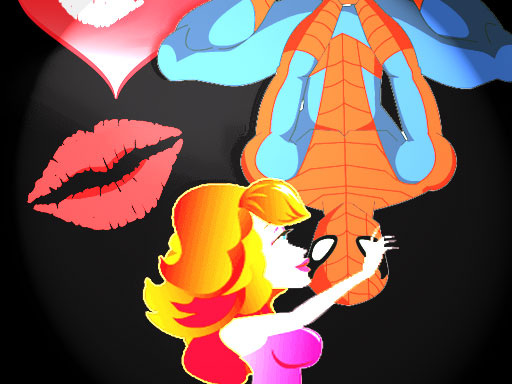 Spiderman Kiss Puzzle Game