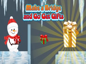 Make a Bridge and Go Get Gifts Online Game