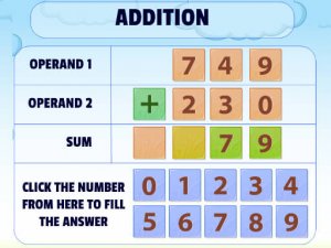 Addition Practice Math Puzzle Game