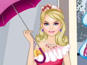 Barbie Rainy Day Dress Up Game