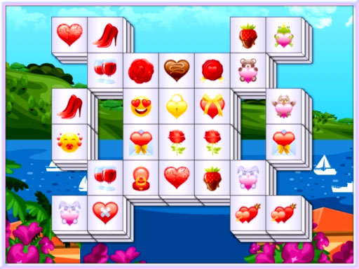 Valentines Mahjong Deluxe Online Puzzle Game