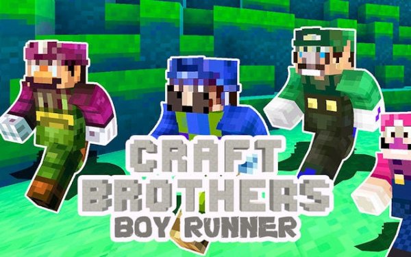 Craft Bros Boy Runner - 3D Parkour Adventure Online Game