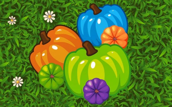 Color Pumpkin Match Online Puzzle Game