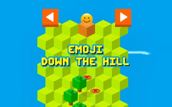 Emoji Down The Hill: Zigzag Adventure Online Game
