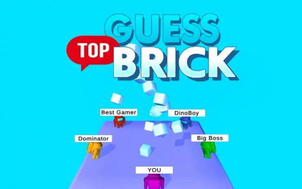 Guess Top Brick - Online Observation Puzzle Game