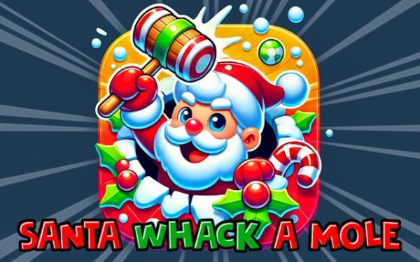 Santa Defeat a Mole: Christmas Arcade Online Game