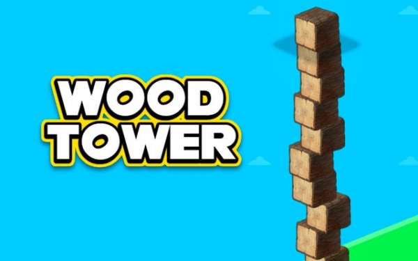 Wood Tower: Block Stacking Challenge Online Puzzle Game