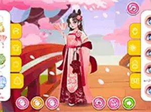 Girly Spring Hanfu Dress Up Game Online