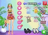 Summer Coconut Girl Dress Up Game Online